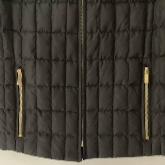 J. Crew Goose Down Puffer Jacket S Small Black Full Zip Pockets - Picture 3 of 5